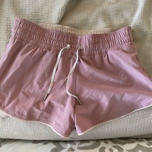LULULEMON PINK REVERSIBLE SHORTS
